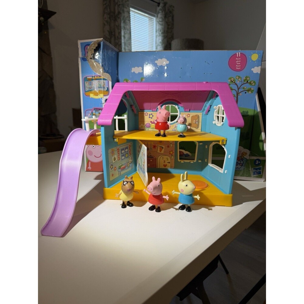 Peppa Pig Kids-Only Clubhouse Rebecca Rabbit Peppa George Talks Complete W Extra